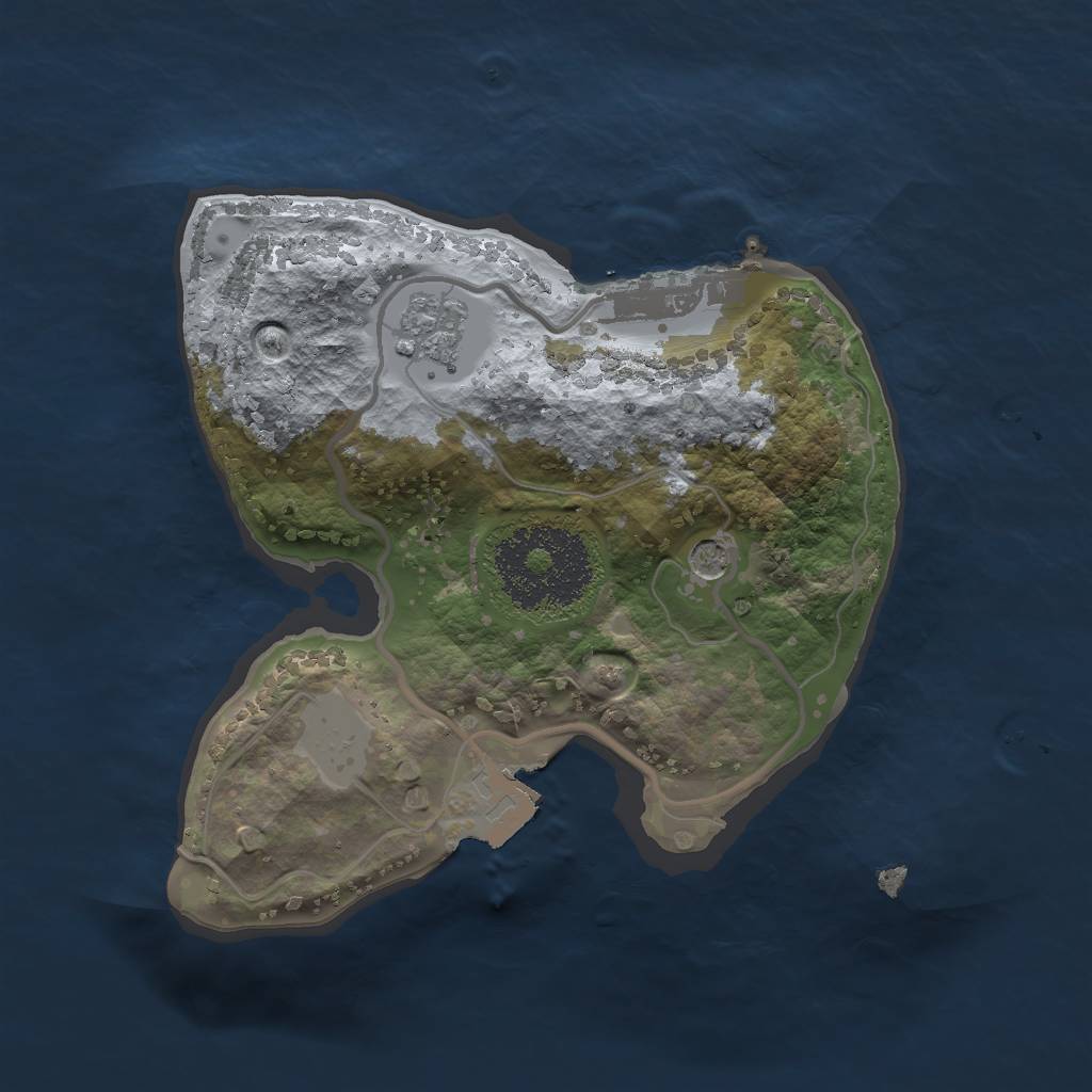 Rust Map: Procedural Map, Size: 1800, Seed: 62654198, 6 Monuments