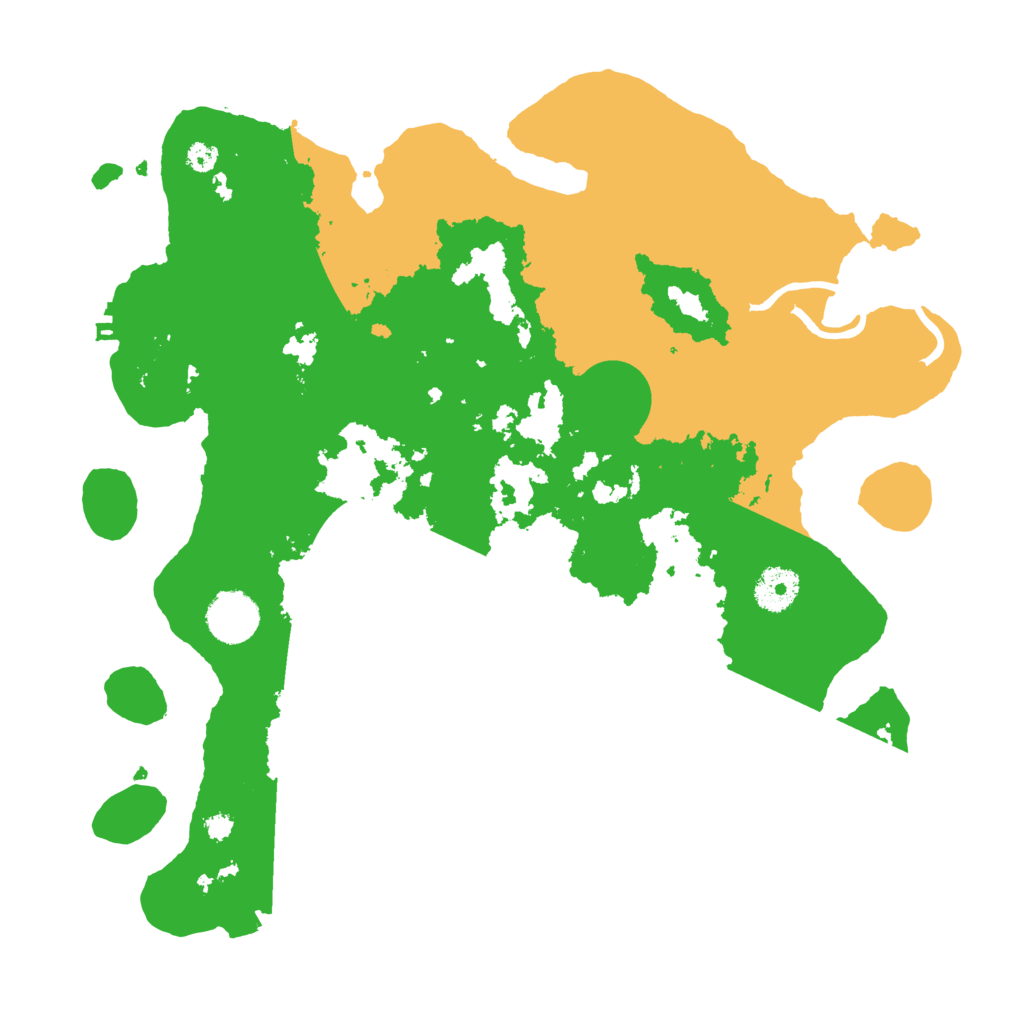 Biome Rust Map: Procedural Map, Size: 3500, Seed: 29716