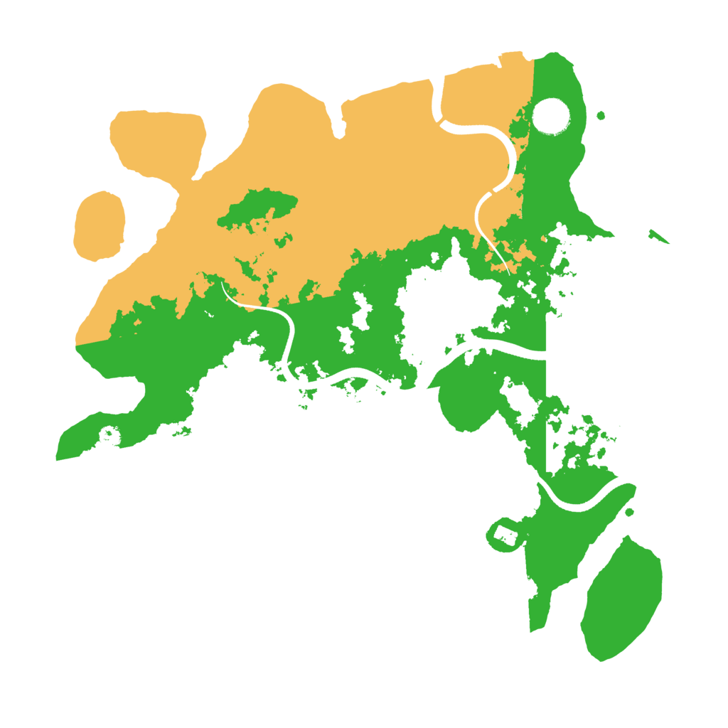 Biome Rust Map: Procedural Map, Size: 3500, Seed: 686536608