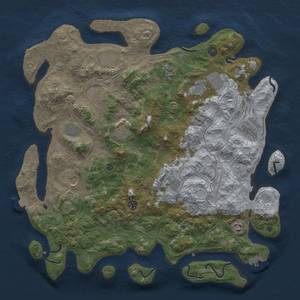 Thumbnail Rust Map: Procedural Map, Size: 4500, Seed: 924431552, 18 Monuments
