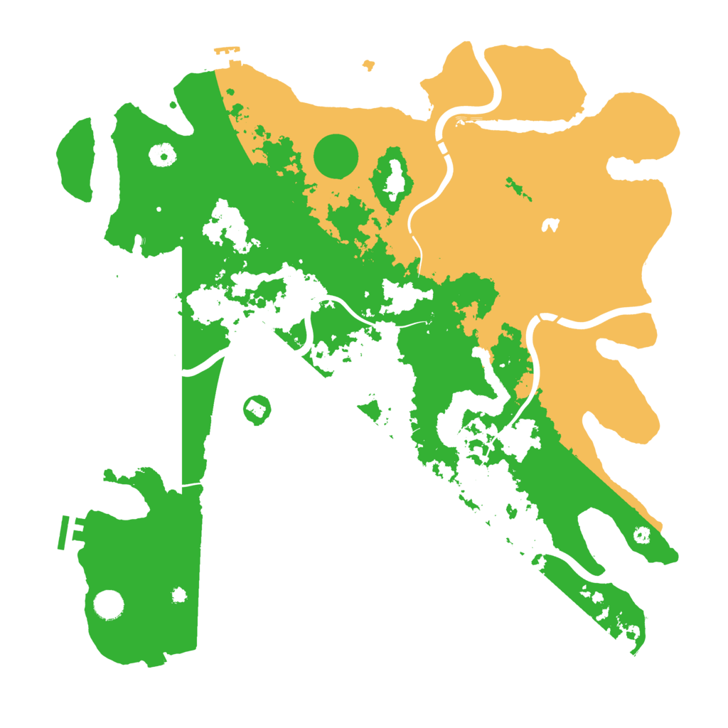 Biome Rust Map: Procedural Map, Size: 4300, Seed: 69204341