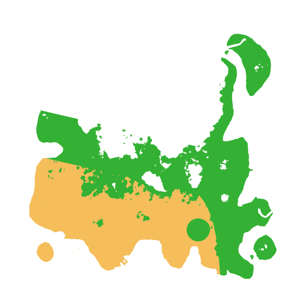 Biome Rust Map: Procedural Map, Size: 3500, Seed: 10085