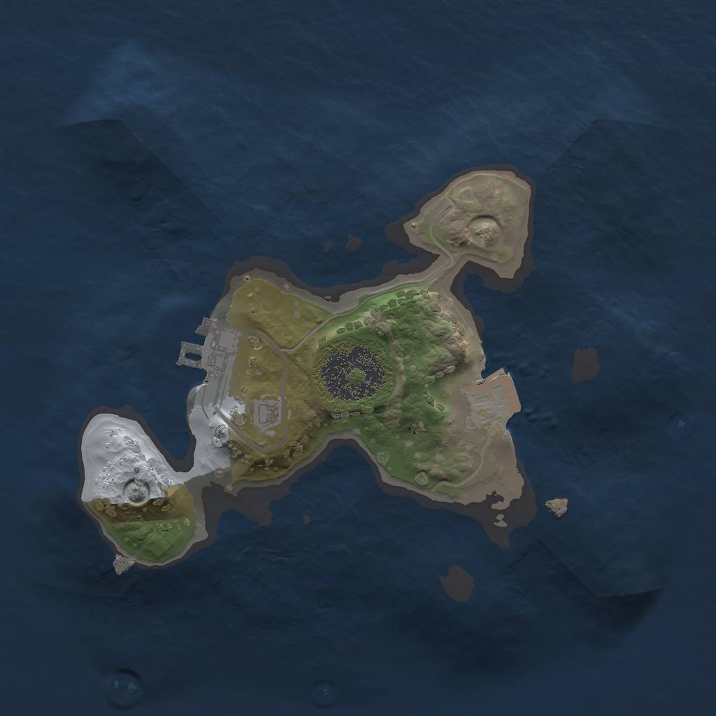 Rust Map: Procedural Map, Size: 1800, Seed: 349615868, 4 Monuments