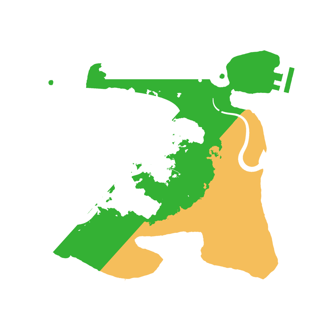Biome Rust Map: Procedural Map, Size: 2500, Seed: 1423248494