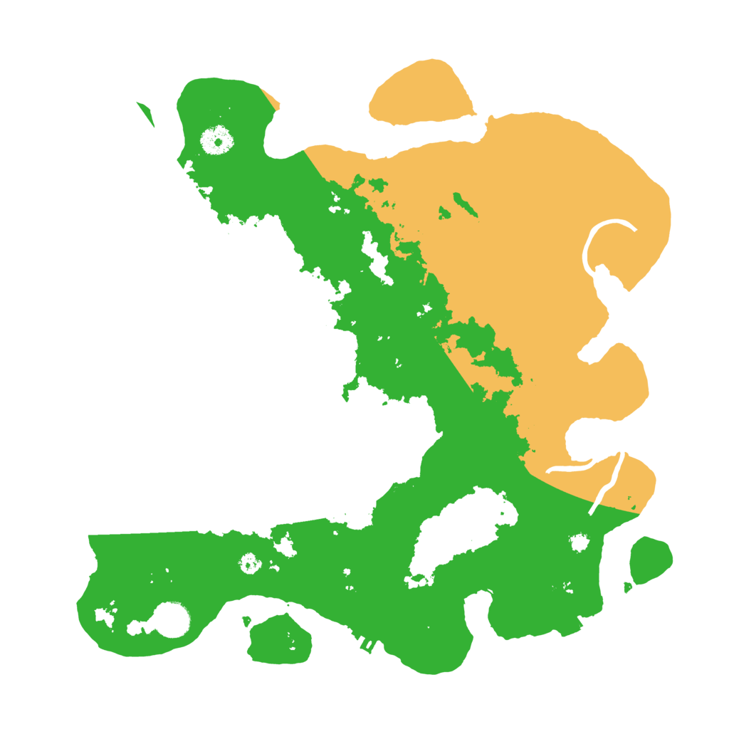 Biome Rust Map: Procedural Map, Size: 3600, Seed: 19686