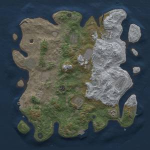 Thumbnail Rust Map: Procedural Map, Size: 3800, Seed: 53022574, 19 Monuments