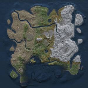 Thumbnail Rust Map: Procedural Map, Size: 3800, Seed: 53022574, 17 Monuments