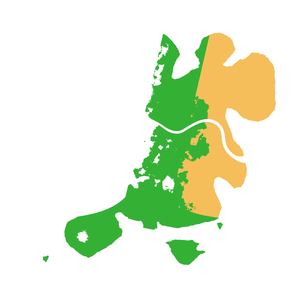 Biome Rust Map: Procedural Map, Size: 2500, Seed: 842838303