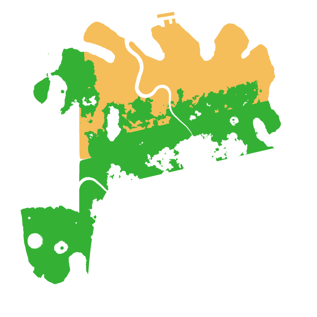 Biome Rust Map: Procedural Map, Size: 3700, Seed: 777409858