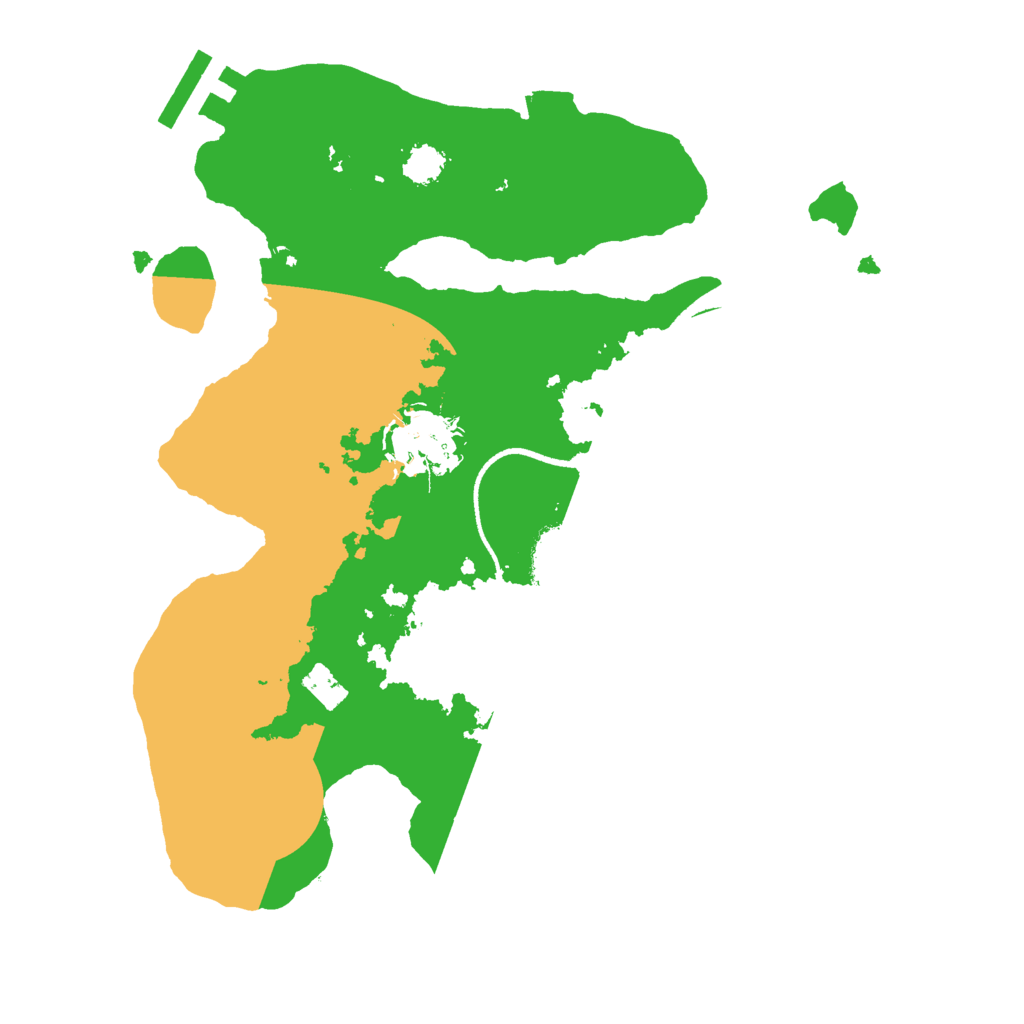 Biome Rust Map: Procedural Map, Size: 2500, Seed: 9738