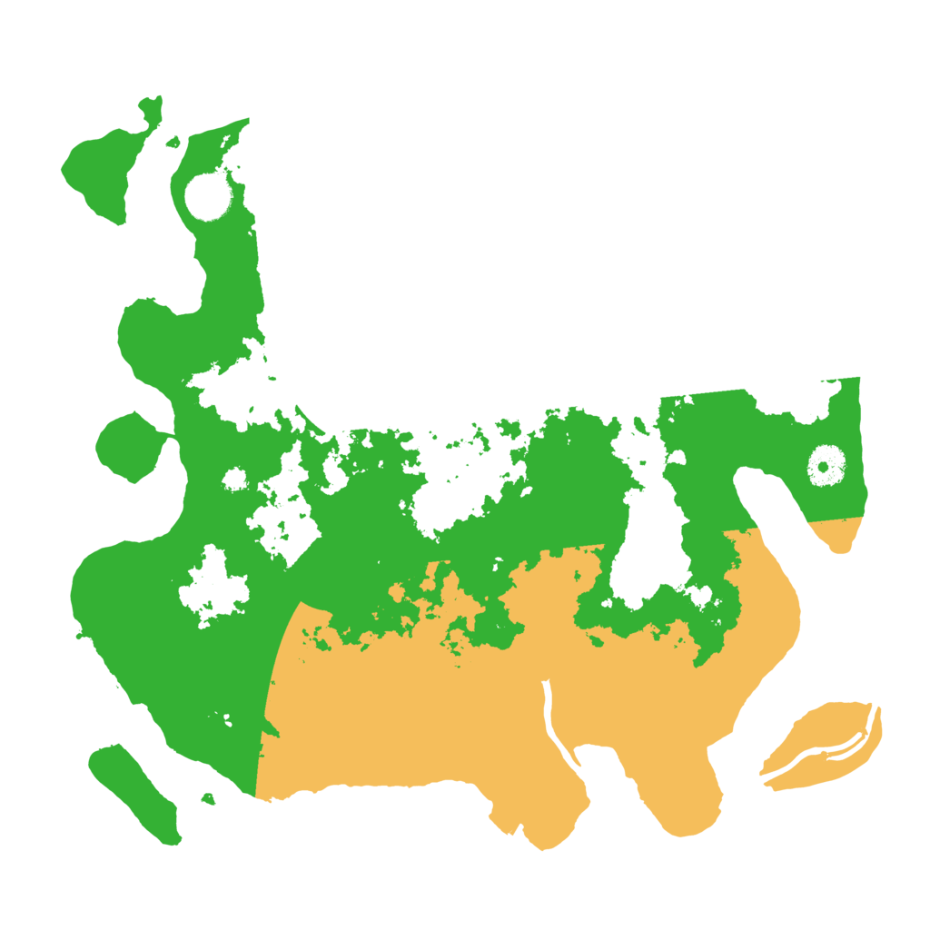 Biome Rust Map: Procedural Map, Size: 3500, Seed: 120574205