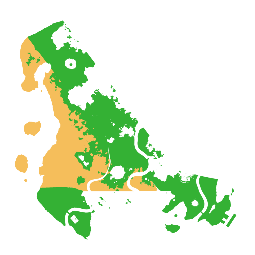 Biome Rust Map: Procedural Map, Size: 3500, Seed: 32426345