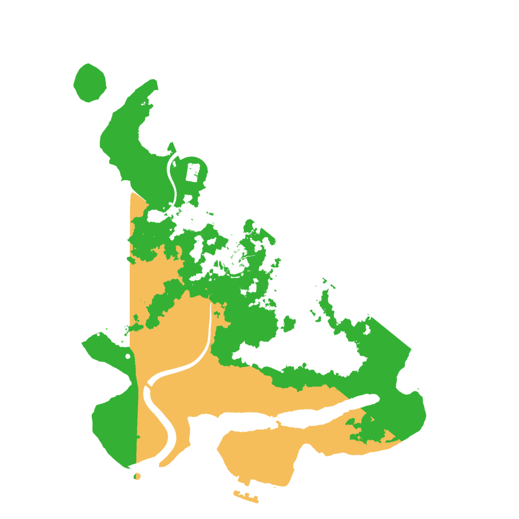 Biome Rust Map: Procedural Map, Size: 3000, Seed: 758331494