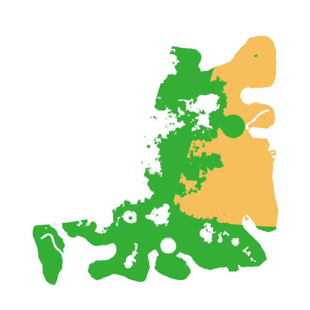 Biome Rust Map: Procedural Map, Size: 3500, Seed: 55005