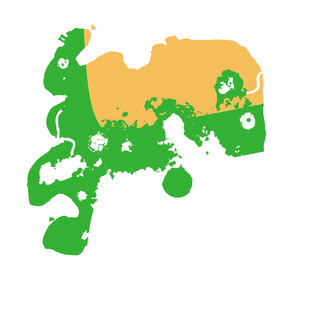 Biome Rust Map: Procedural Map, Size: 3000, Seed: 13874