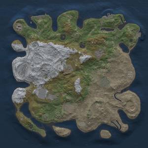 Thumbnail Rust Map: Procedural Map, Size: 3700, Seed: 1080764860, 19 Monuments