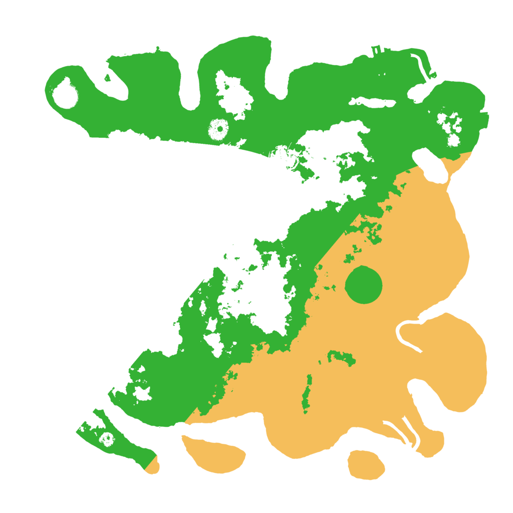 Biome Rust Map: Procedural Map, Size: 3700, Seed: 1080764860