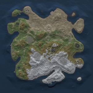 Thumbnail Rust Map: Procedural Map, Size: 3250, Seed: 2118999408, 14 Monuments