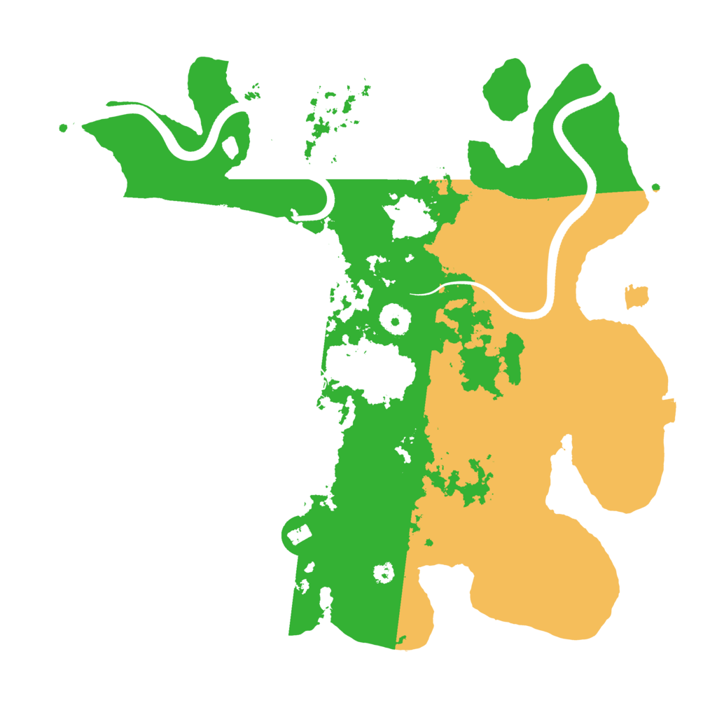 Biome Rust Map: Procedural Map, Size: 3500, Seed: 18791666