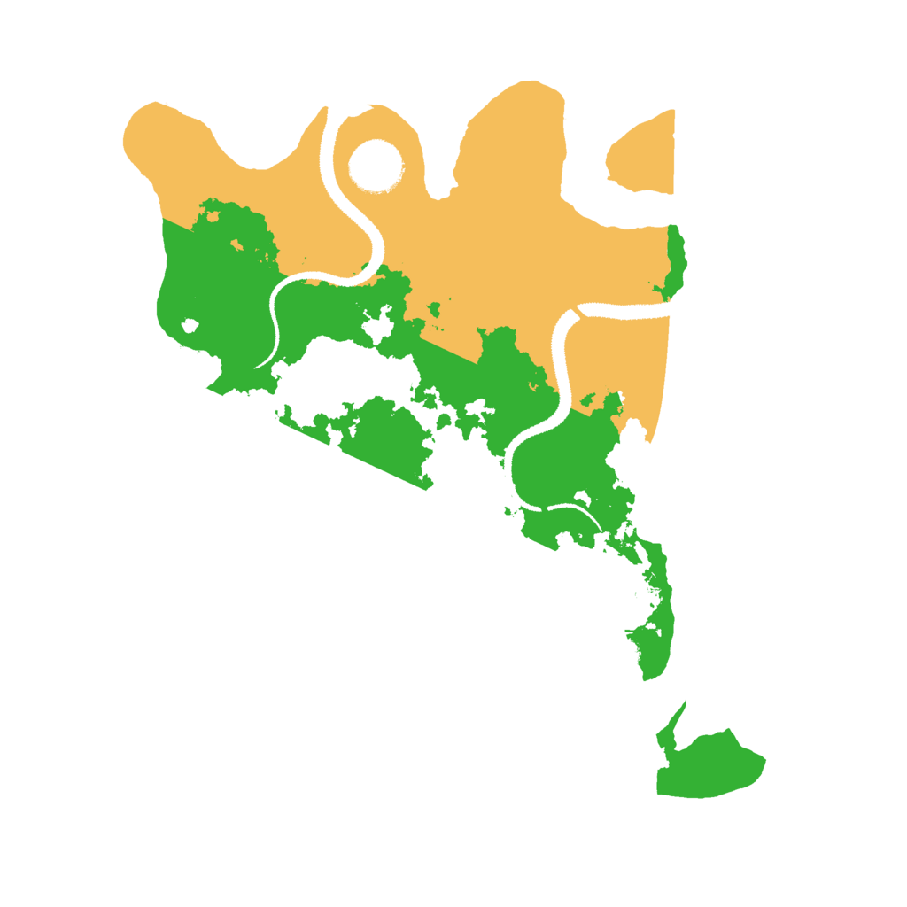 Biome Rust Map: Procedural Map, Size: 3000, Seed: 888349070