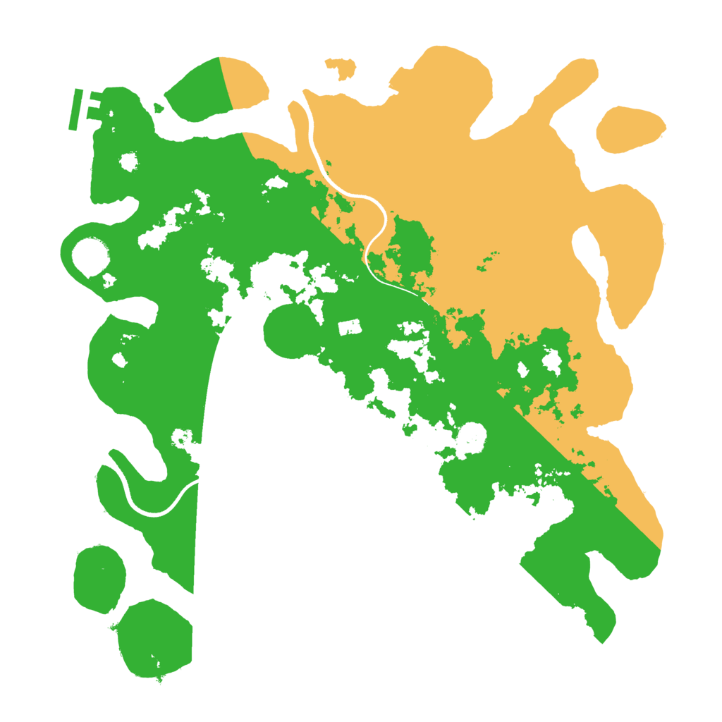 Biome Rust Map: Procedural Map, Size: 3500, Seed: 2026823639
