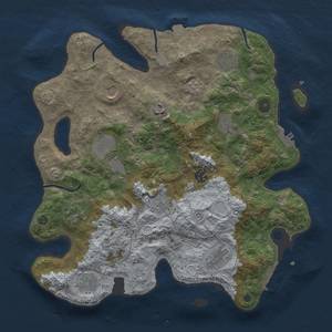 Thumbnail Rust Map: Procedural Map, Size: 3700, Seed: 1987832637, 19 Monuments