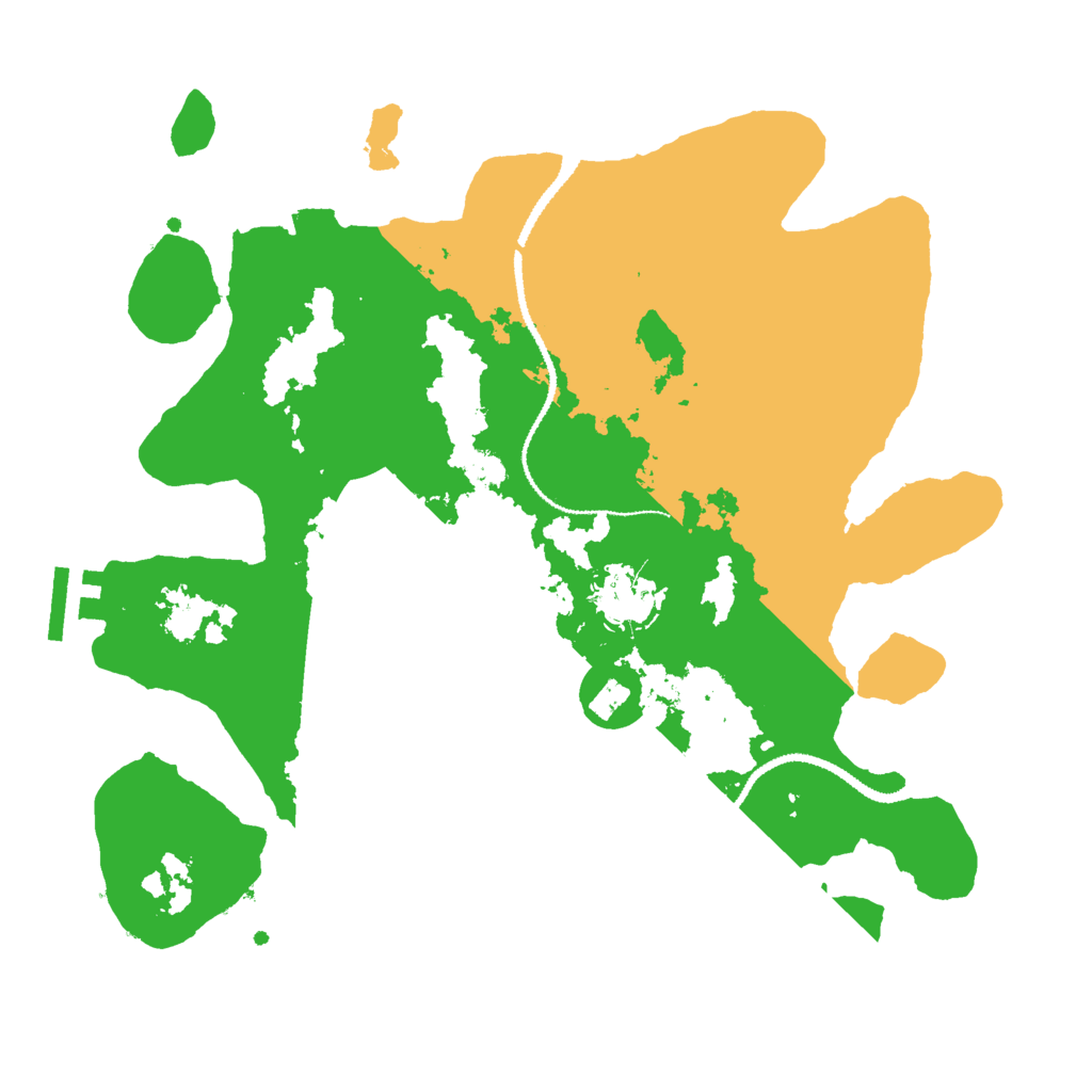 Biome Rust Map: Procedural Map, Size: 3000, Seed: 1174275611