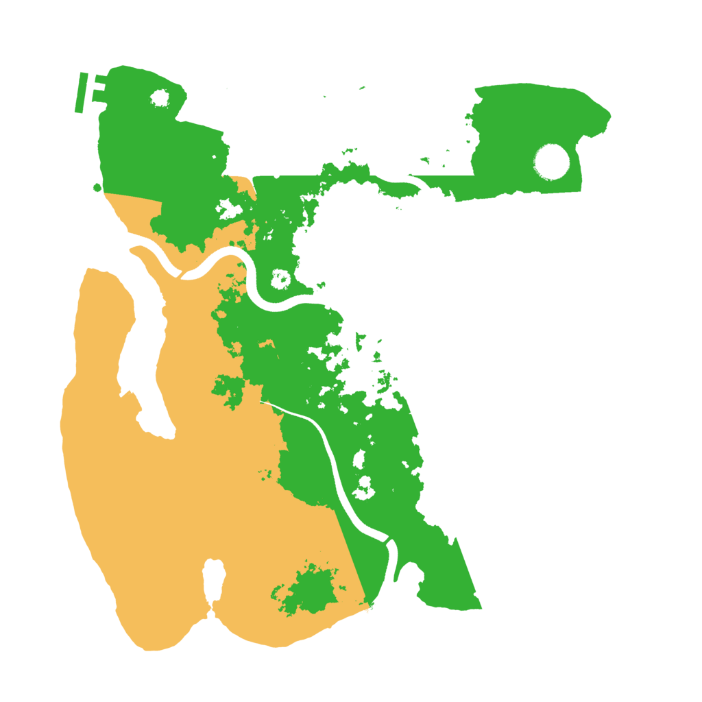 Biome Rust Map: Procedural Map, Size: 3500, Seed: 78542