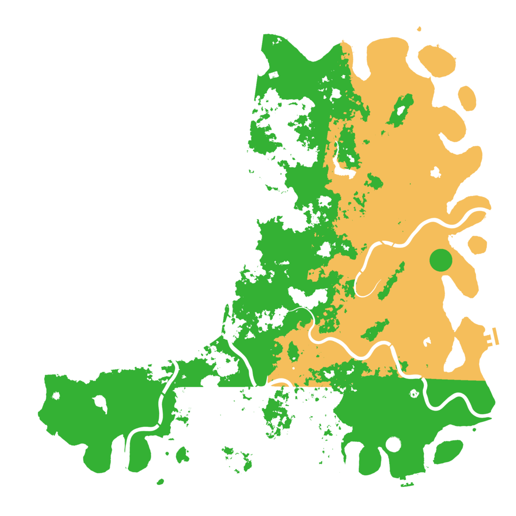 Biome Rust Map: Procedural Map, Size: 6000, Seed: 666000999
