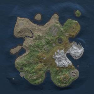 Thumbnail Rust Map: Procedural Map, Size: 2500, Seed: 446412948, 8 Monuments