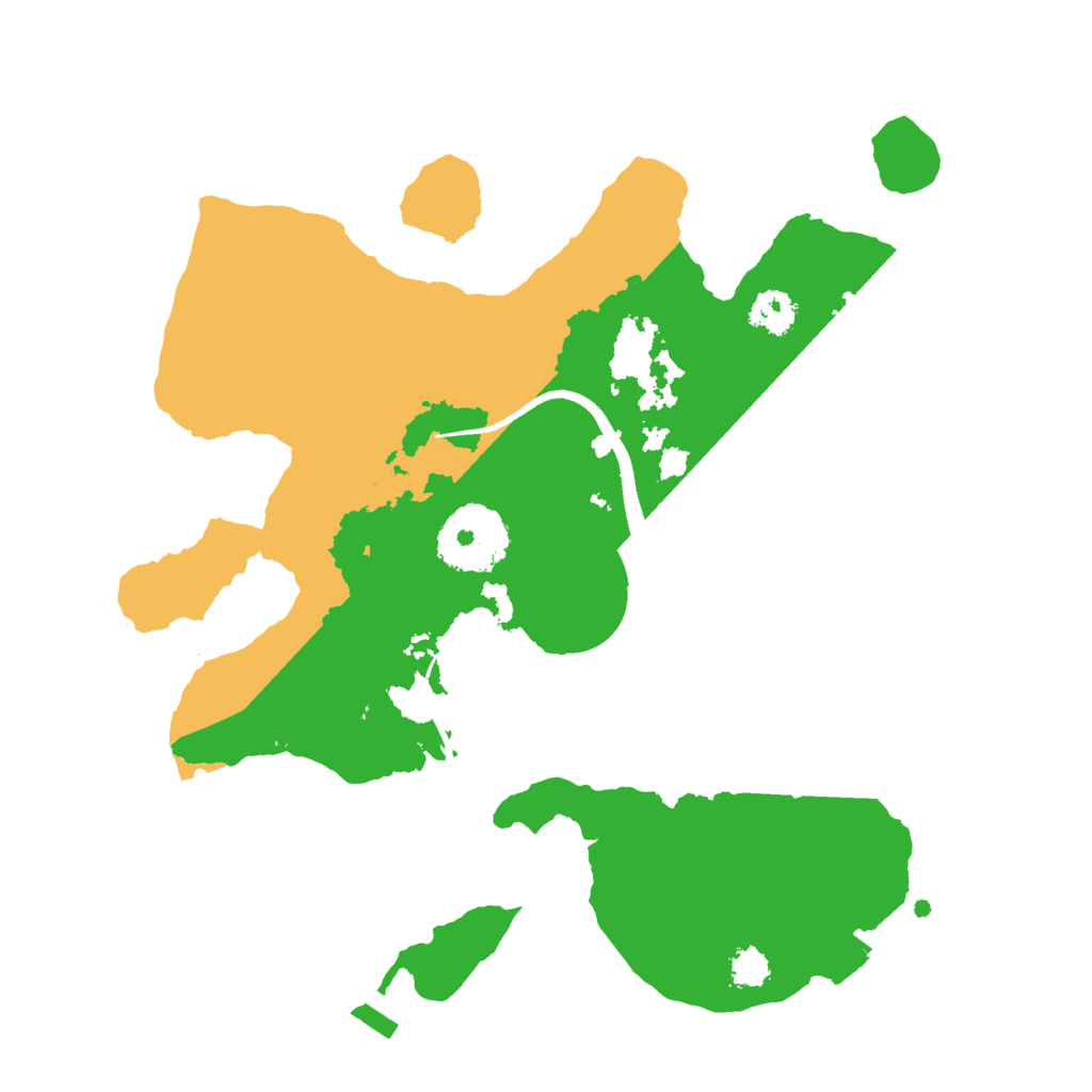 Biome Rust Map: Procedural Map, Size: 2500, Seed: 446412948