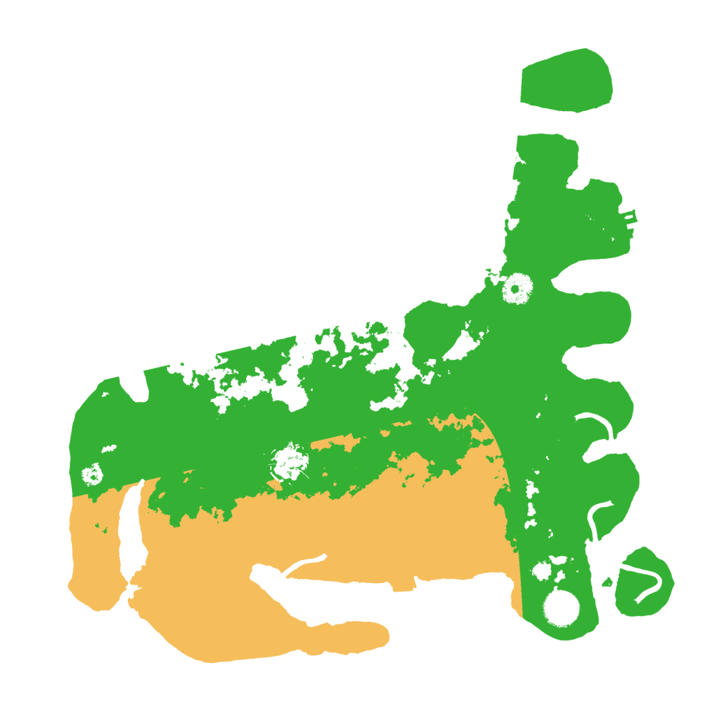 Biome Rust Map: Procedural Map, Size: 3500, Seed: 2021378532