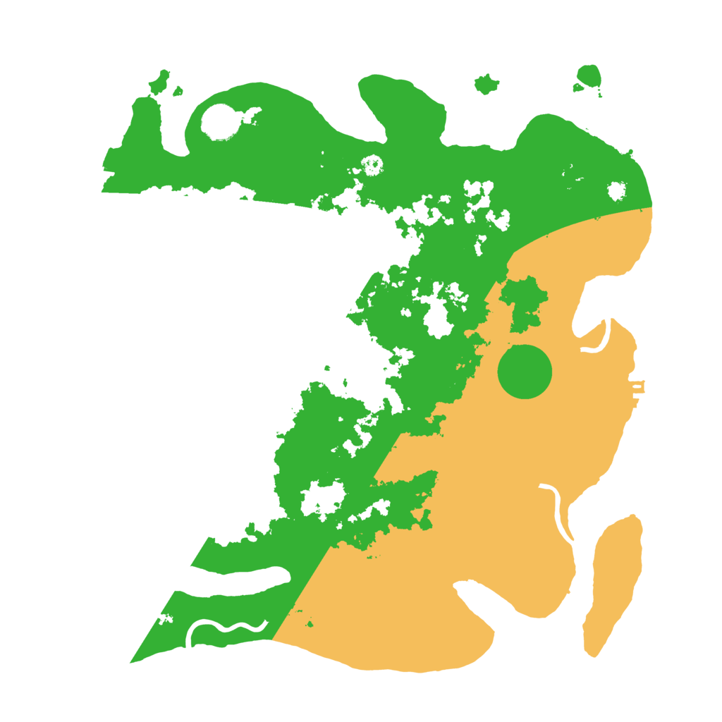 Biome Rust Map: Procedural Map, Size: 3500, Seed: 83641