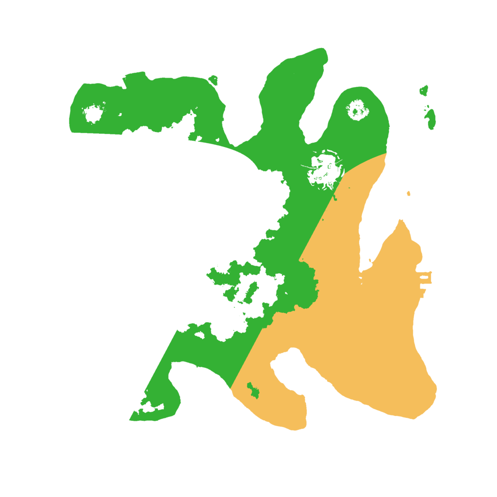 Biome Rust Map: Procedural Map, Size: 2500, Seed: 940163005