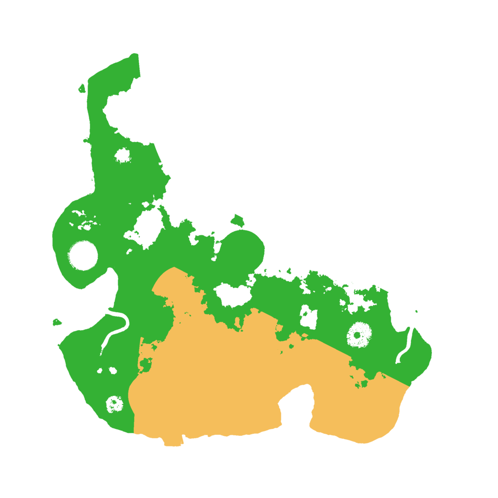 Biome Rust Map: Procedural Map, Size: 3000, Seed: 2007968782