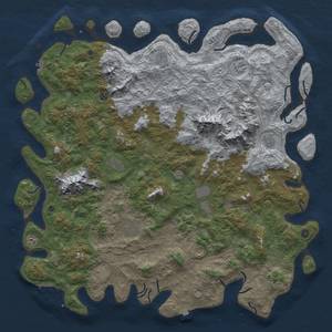 Thumbnail Rust Map: Procedural Map, Size: 6000, Seed: 473892, 19 Monuments
