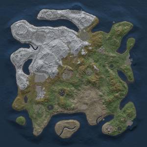 Thumbnail Rust Map: Procedural Map, Size: 3500, Seed: 350, 16 Monuments