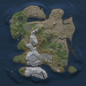 Thumbnail Rust Map: Procedural Map, Size: 2750, Seed: 1098976803, 12 Monuments