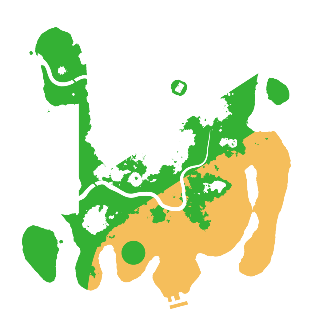 Biome Rust Map: Procedural Map, Size: 3500, Seed: 1173248484