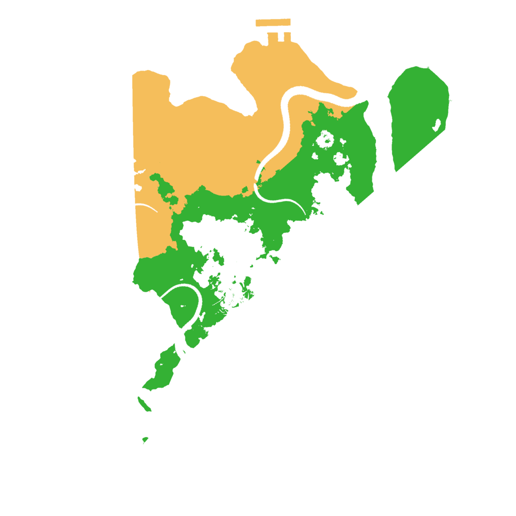 Biome Rust Map: Procedural Map, Size: 3000, Seed: 628596490