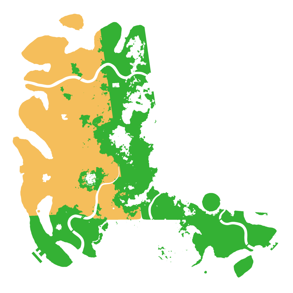 Biome Rust Map: Procedural Map, Size: 4500, Seed: 1996703120