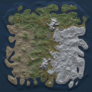 Thumbnail Rust Map: Procedural Map, Size: 5000, Seed: 202499116, 19 Monuments