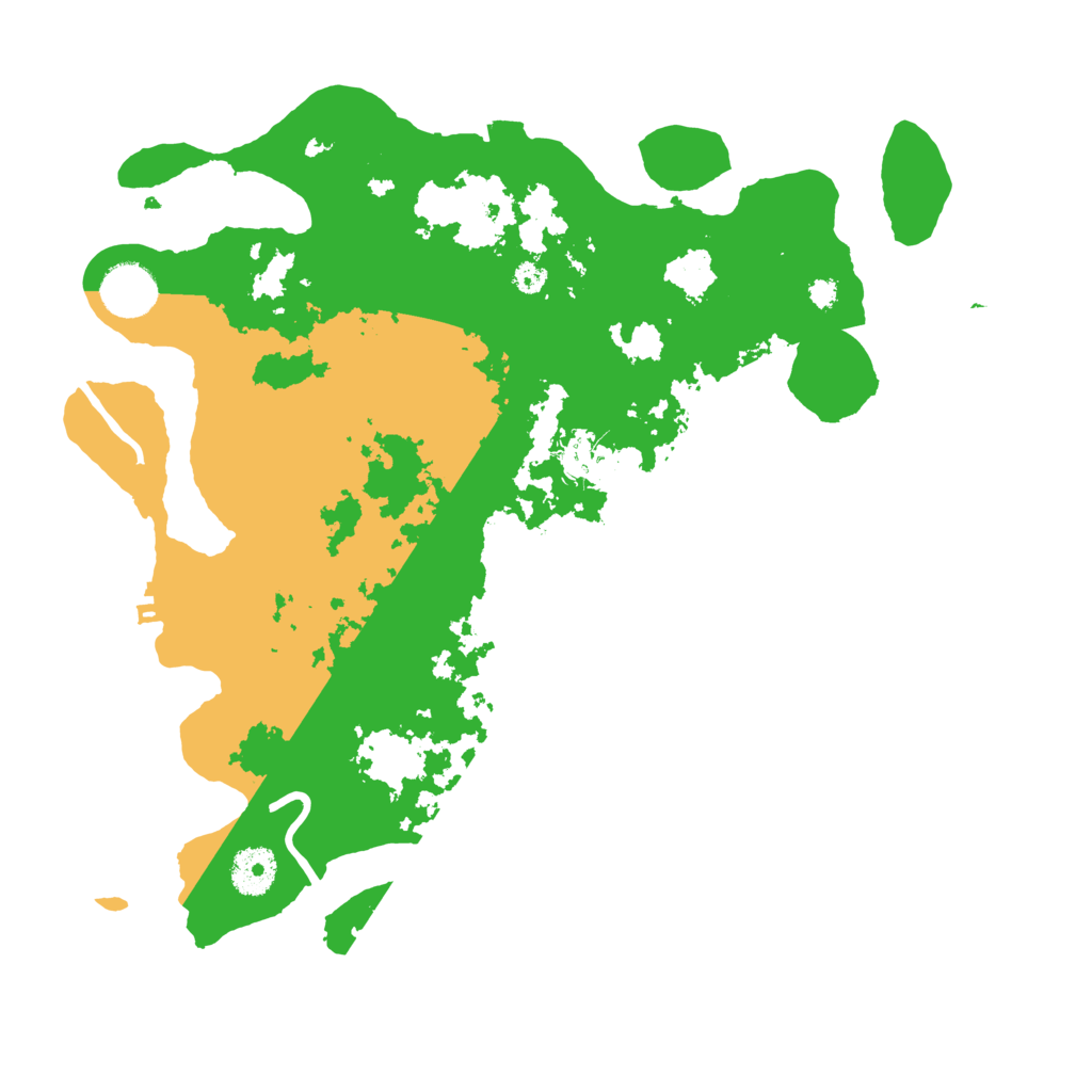 Biome Rust Map: Procedural Map, Size: 3500, Seed: 842214091