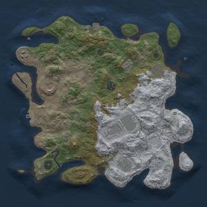 Thumbnail Rust Map: Procedural Map, Size: 3500, Seed: 842214091, 14 Monuments