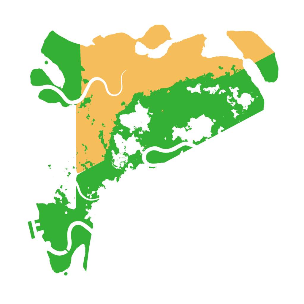 Biome Rust Map: Procedural Map, Size: 3500, Seed: 699866907