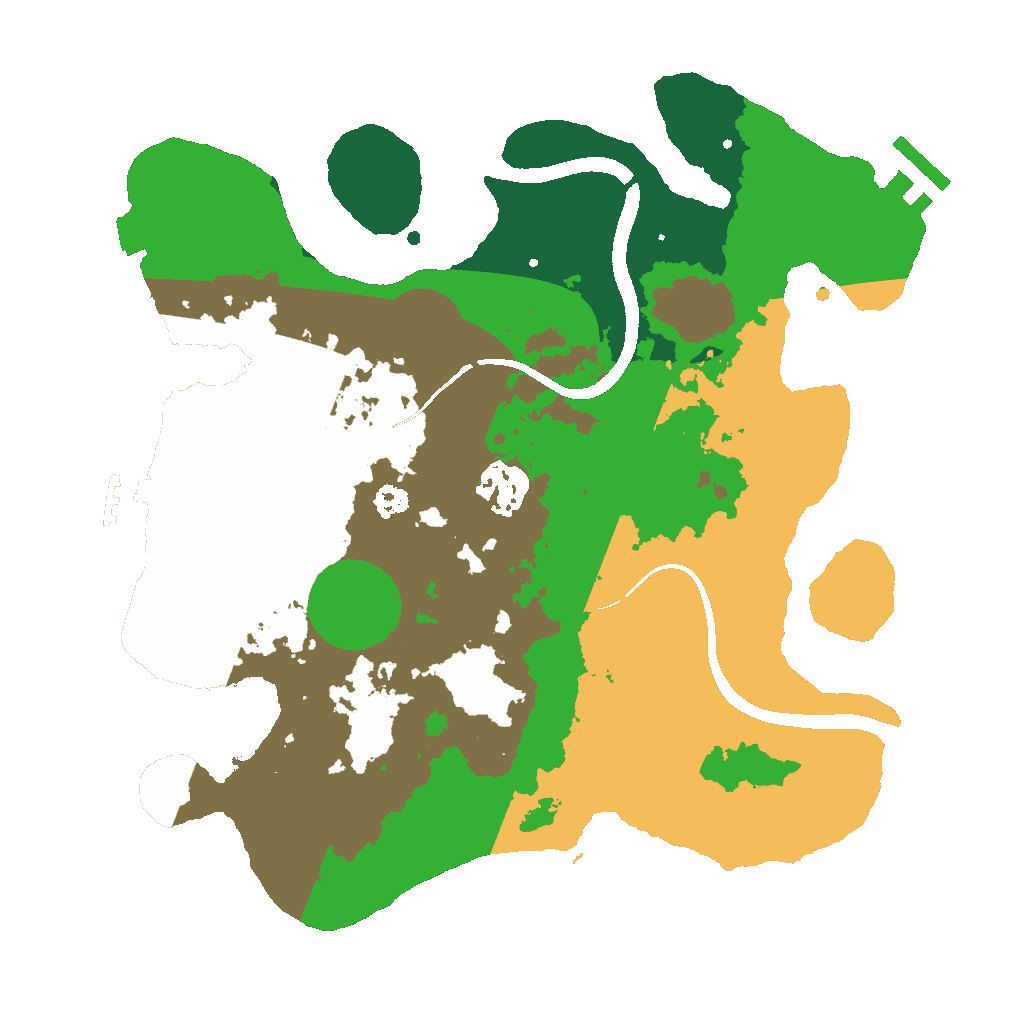Biome Rust Map: Procedural Map, Size: 3000, Seed: 352165132