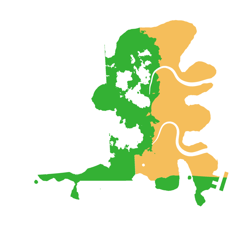 Biome Rust Map: Procedural Map, Size: 2500, Seed: 307404274