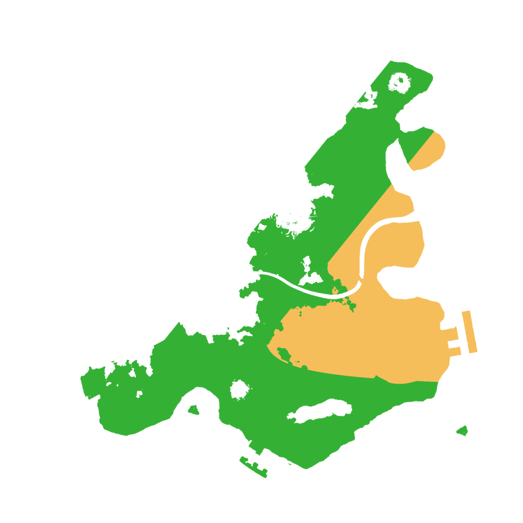 Biome Rust Map: Procedural Map, Size: 2500, Seed: 1904451137