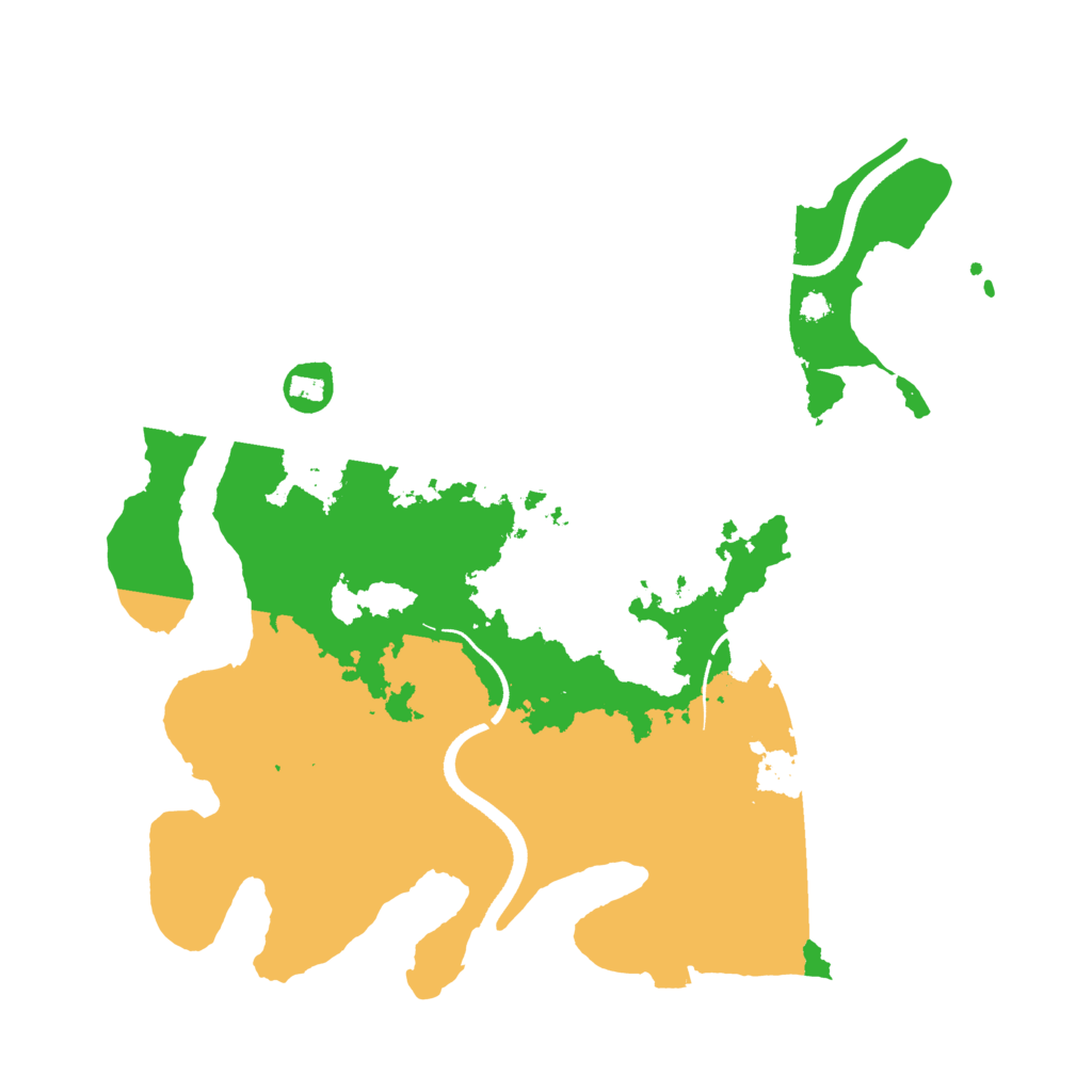 Biome Rust Map: Procedural Map, Size: 3500, Seed: 179709653