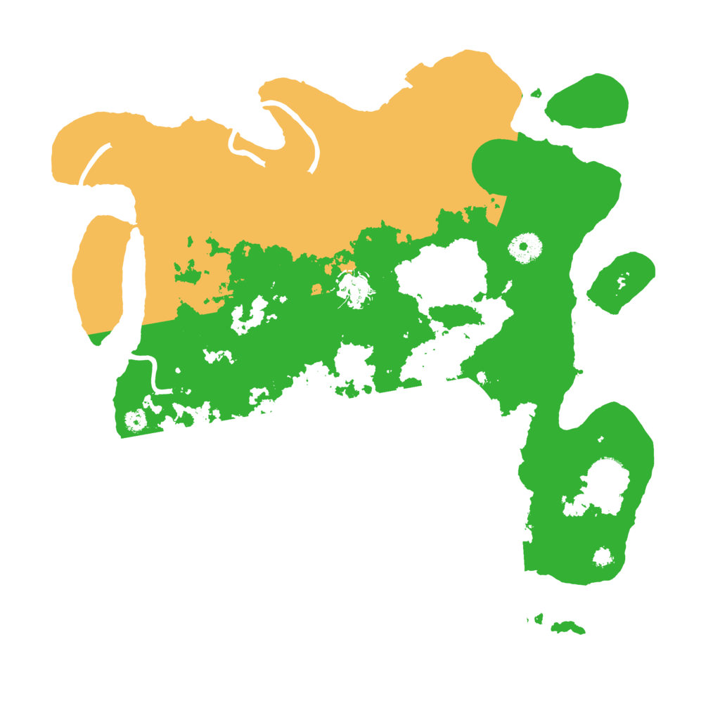 Biome Rust Map: Procedural Map, Size: 3500, Seed: 6584